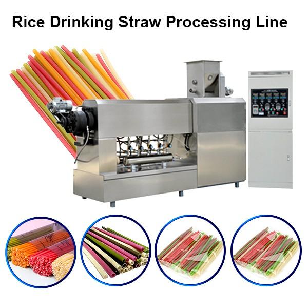 Fully automatic rice drinking straw making machine